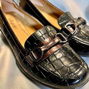 NEW! Softspots Crocodile Embossed Patent Leather Pumps/Heels/Comfort Shoes Sz 6